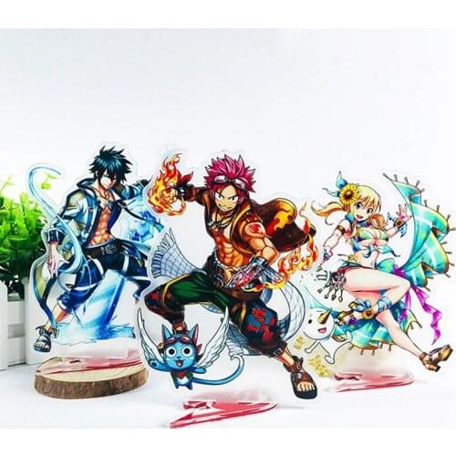 Anime Fairy Tail Acrylic Stand Figure Model Double-side Printed Action Anime Figures Activities Desk Decor Ornaments Fans Gifts