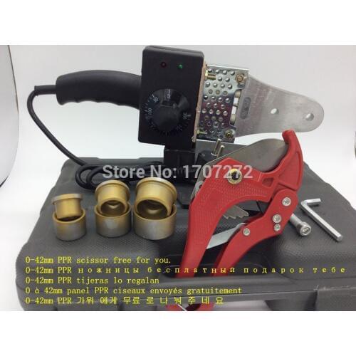 Temperature controled PPR Welding Machine, plastic welding, plastic welder with a ppr cutter AC 220V 600W 20-32mm