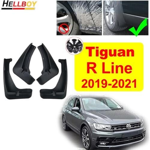 Car Mud Flaps For Volkswagen VW Tiguan R Line 2019 2020 Front Rear Mudguards Fender Splash Guard Exterior Auto Accessories