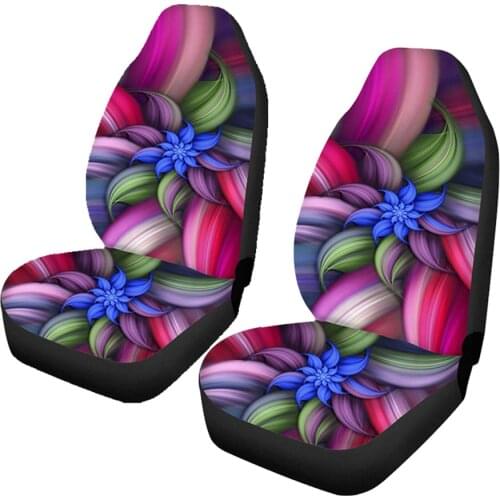 Abstract Art Flower Car seat Cover Travel Decorative Accessories Universal Fit Most Trucks Sedans For peugeot 206 207 307 2008