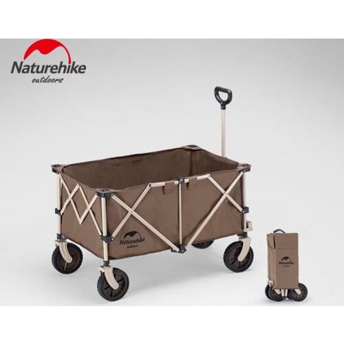 Naturehike Four-way Folding Trolley 193L Camping Self-Driving Travel Portable Stall Camping Luggage Trolley