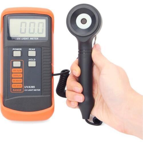 New Professional High Quality Digital UV Intensity Meter With Radiation Detector UVA365 UV Detector Spectrum 0-400 mW/cm2