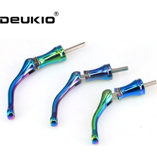 Colorful Power Handle for Shimano Rotary Knob Foldable Power Handle for Fishing Spinning Reel Replacement Handle Accessories New