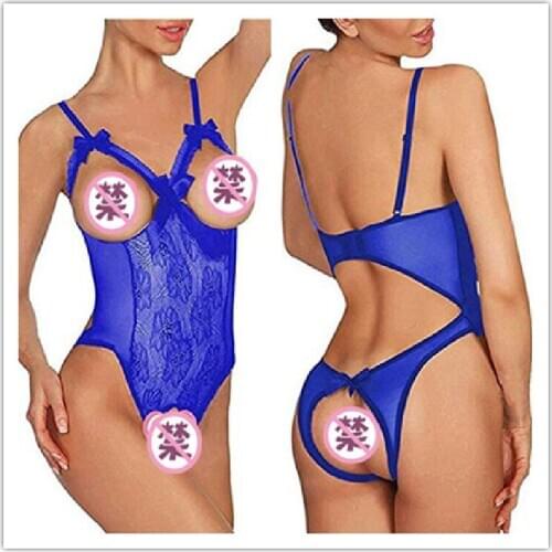 Women Bodysuit European Style Lace Sexy Onesies Pajamas Tight Alluring Body Shaperwear Underwear Lingerie Set M-XL