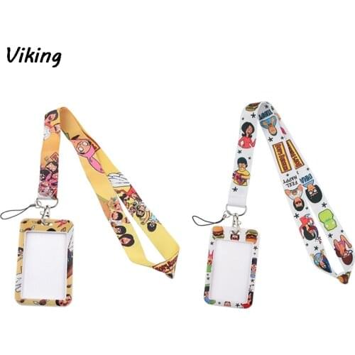 G1818 Fashion Cartoon Necklack Lanyard Key Gym Strap Multifunction Mobile Phone Decoration With Card Holder Cover For Fan
