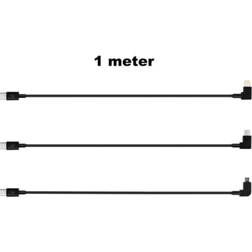 1m Data Cable for Mavic Air 2 Pocket 2 DJI FPV Goggles V2 Mini 2 Phone Flex Parts Drone Wire Accessories IOS Type C Android
