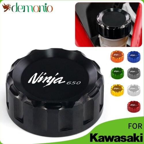 Motorcycle CNC Rear Brake Reservoir Cover Cap For KAWASAKI NINJA 650 / R 2006-2016 2015 2014 2013 2012 2011 NINJA650 NINJA650R