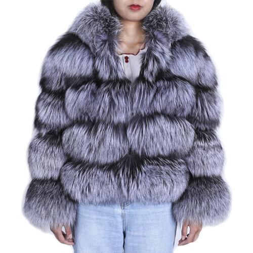Lavelache Silver Fox Fur Coats
