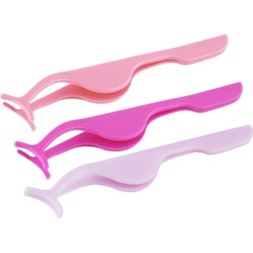 Multifunctional False Eyelashes Extension Clamp Plastic Auxiliary Clip Tweezers Modern Beauty Tool Hot Selling