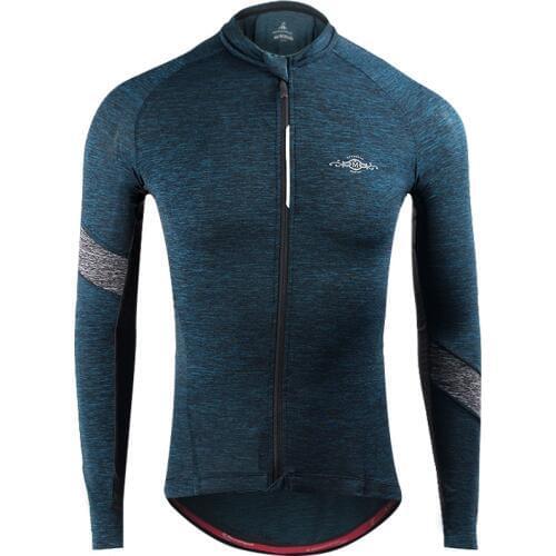 MTB 2020 Spring New Long Sleeve Cycling Jersey Mens Ice Silk Long Sleeve Bicycle Top Mountain Bike Clothing