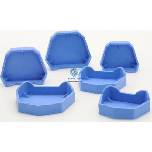 New Brand 6 Pcs/1Set Dental Lab Model Former Base Molds With Notches