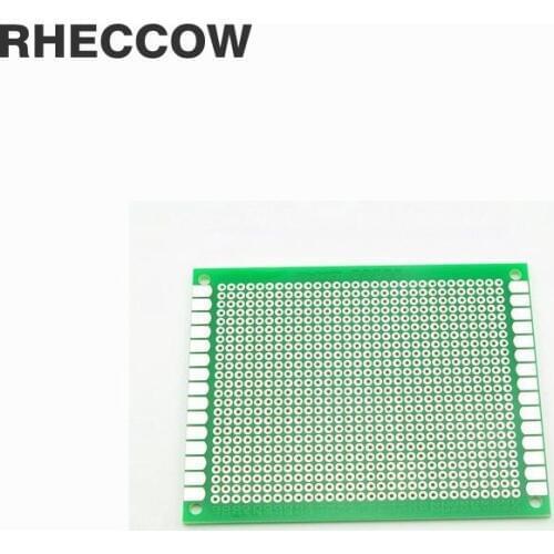 RHECCOW 8x12cm 12*8cm 2.54mm 1.6mm Glass-Epoxy FR4 Prototyping Tinning Plated Single Side Universal PCB Printed Circuit Board