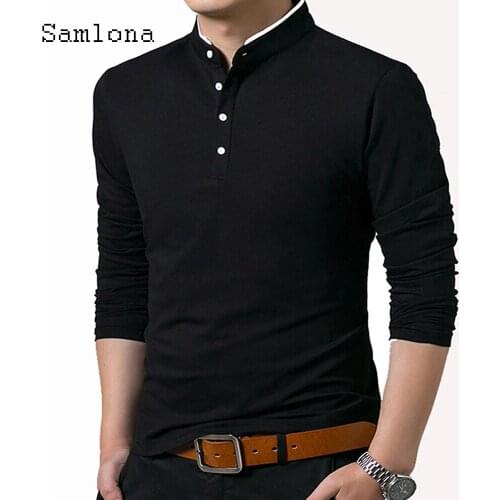 Мужские однотонные футболки Samlona China At AliExpress