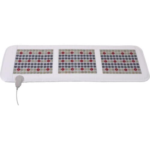 VLF health mattress jade tourmaline LED photon light heating physiotherapy mat FIR stone PEMF mat
