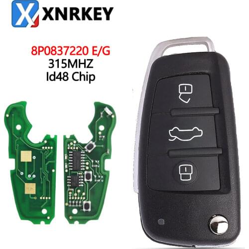 Remote Key for Audi 8P0837220/5FA009272-10 Car A3 S3 A4 S4 TT 434MHz with ID48 Chip 2005 2006 2007 2008 2009 2010 2011 2012 2013