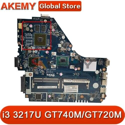 Z5WE1 LA-9535P NBMES11001 NB.MES11.001 for ACER E1-570 E1-570G Laptop motherboard CPU i3 3217U GT740M/GT720M Test OK Mainboard
