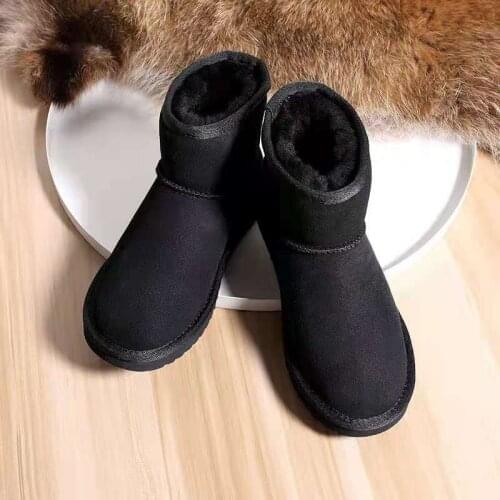 Winter 2021 New Winter Dongyu Zhou EVB Same Style Snow Boots Womens Fur One-Piece Wool Short Boots Cotton Shoes Warm And Thick