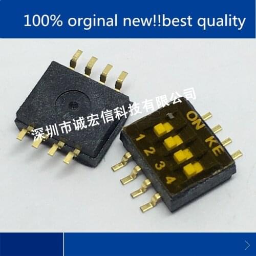 10pcs 100% new and orginal real stock DSHP04TSGER 1.27 4P DIP switch patch 4-bit KE brand new