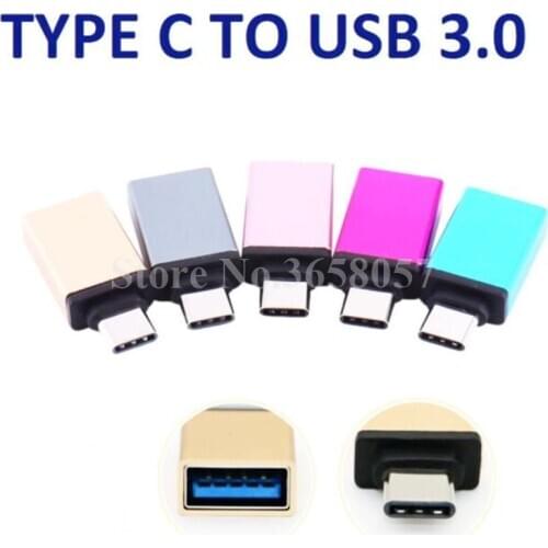100pcs USB-C 3.1 Type C Male to USB 3.0 Female OTG Data Sync Adapter for Macbook for samsung s9 s8 usb c phone