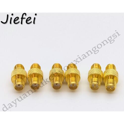 2 Pcs New 3-Type RF SMA / RP SMA Female to Female High frequency Adapter Copper Coax Connector Coupler