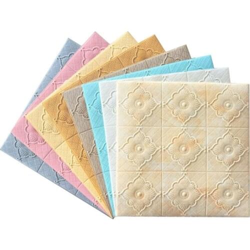 3D Wall Stickers ceiling sticker roof decoration Foam wallpaper stereo waterproof DIY TV background wallpaper decoration sticker