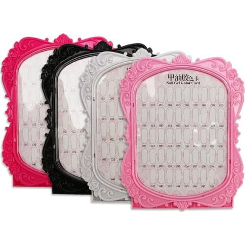 48 Colors Nail Colors Chart Display Nail Gel Polish Display Book Nail Color Card For Nail Salons DIY Nail Art Home Manicure Tool