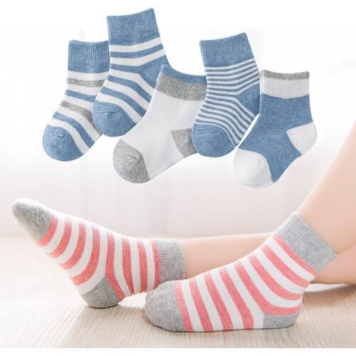 5 pair /1 lot spring & autumn kids socks cotton cartoon car children socks for boys 0 -10 year baby Girl Stripe socks