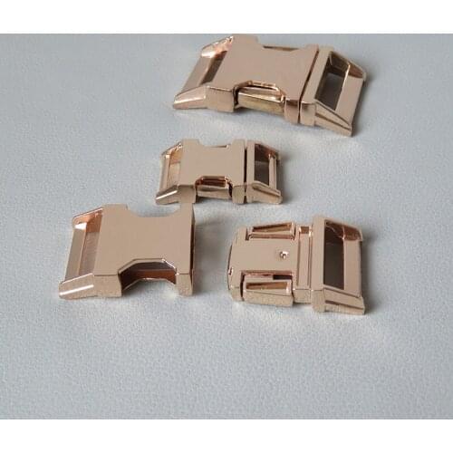 50Pcs/Lot Webbing Metal Side Release Buckle Strap Belt Clasp For Pet Dog Collar Necklace Bracelet Paracord Sewing Accessory