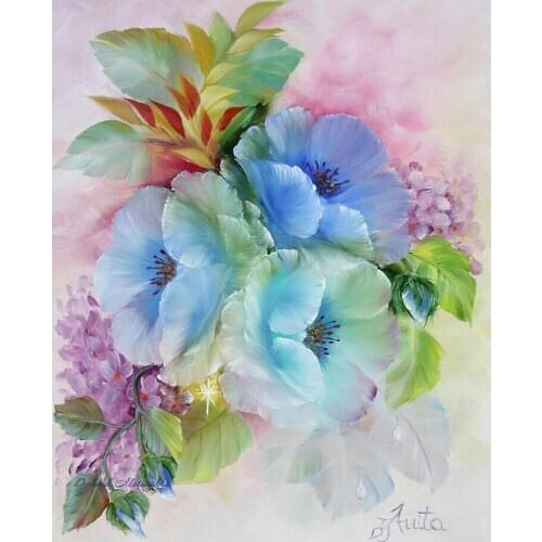 A15073 11CT/14CT/18CT/25CT/28CT oil street patterns Counted Cross Stitch DIY Cross Stitch Kits Embroidery Needlework Sets