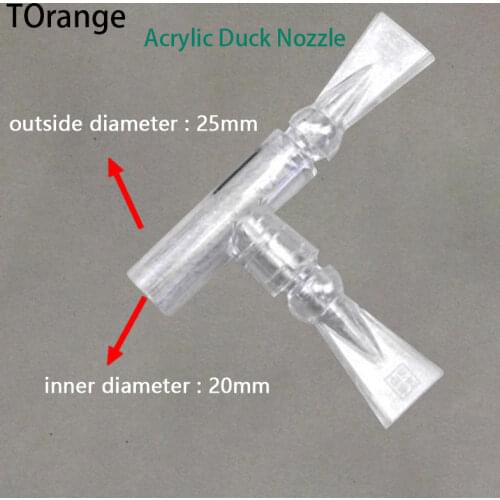 Acrylic Duck Nozzle Nozzle 360 degrees adjust the 1 Pcs