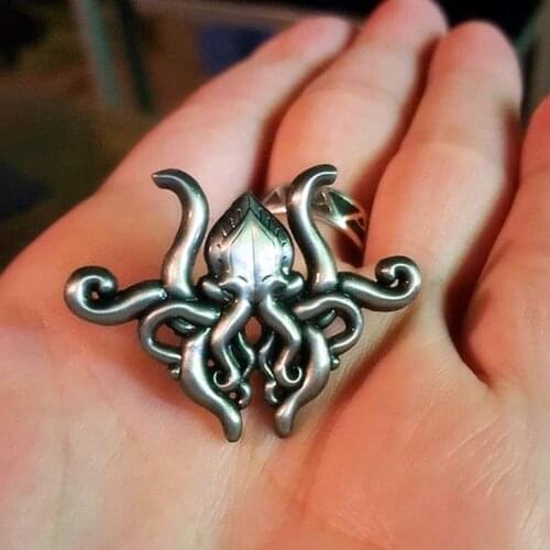 The Call of Lovecraft Cthulhu Brooch Pins Enamel Metal Badges Lapel Pin Brooches Jackets Jeans Fashion Jewelry Accessories