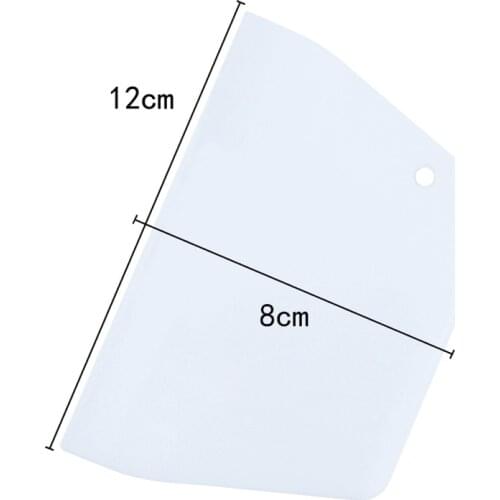 Household kitchen utensils Trapezoidal plastic scraper Flour spatula dough cutter