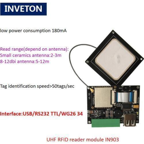 Long Distance RFID UHF Module Passive Tag UART TTL RS232 TCP/IP PR9200 Chip Mini UHF RFID Card Reader Writer Module