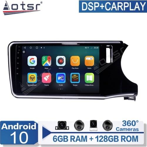 For Honda City Grace 2014-2017 Android Radio Car Multimedia Video Player navegación GPS IPS pantalla PX6 No 2 Din AutoRadio