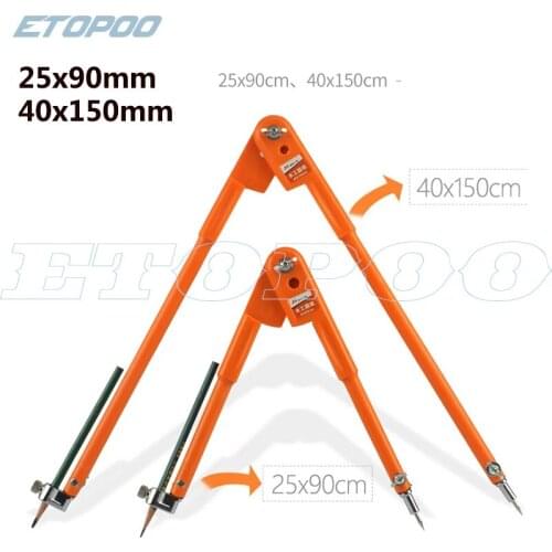 Hot Circular Marking Tool Line Gauge Distance Woodworking Compasss Marking Scribing Craft Design Layout Tool 90/150cm Diameter
