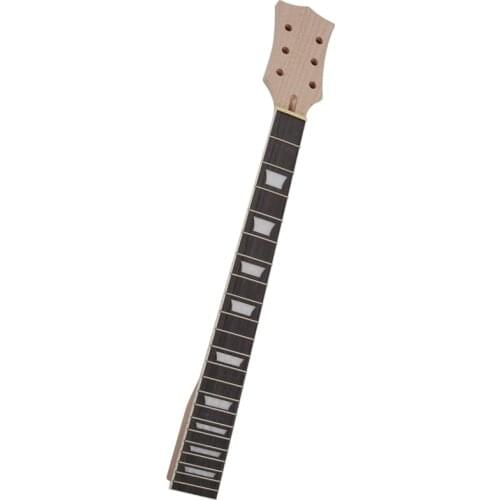 Hot-22 Fret Lp Guitar Neck Mahogany Rosewood Fingerboard Sector and Binding Inlay for Lp Electric Guitar Neck Replacement