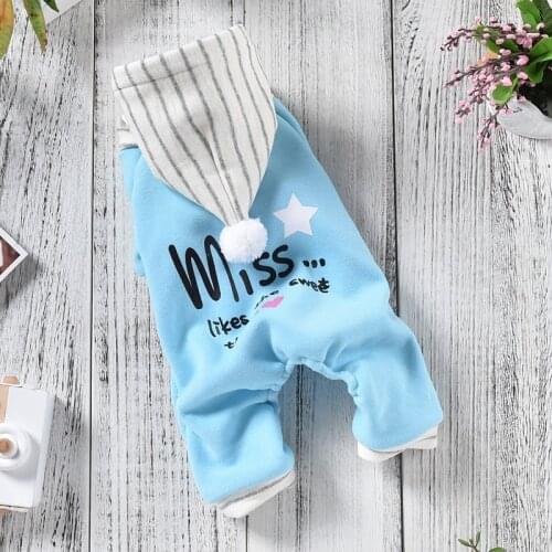 On Sale Overall For Dogs Puppy Winter Tracksuit Four Legs Coverall Clearance Stock Pet Clothes Chihuahua Pugs Poodle Shih Tzu