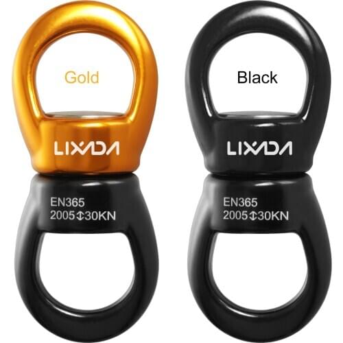 Lixada 30KN Swing Swivel Rotor Connector Safest Rotational Device Hanging Accessory for Rock Climbing Mountaineering Rappelling