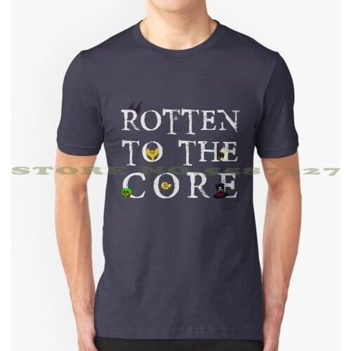 Rotten To The Core Fashion Vintage Tshirt T Shirts Villain Captain Hook Hades Jafar Cruella Evil Queen Ursula Facilier