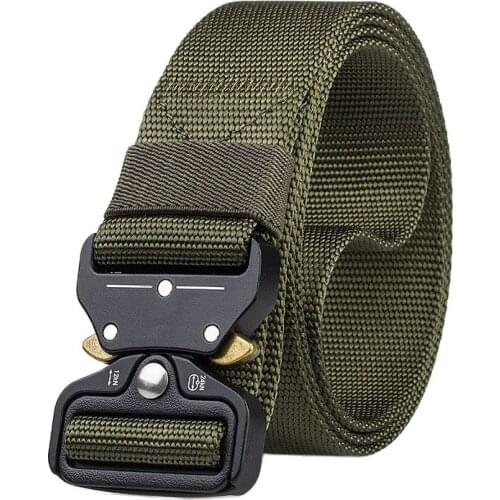 Nylon Tactical Belt Quick Release Waist Belt with Heavy Duty Buckle Outdoor Camping Mountaineering Climbing Hunting tactico