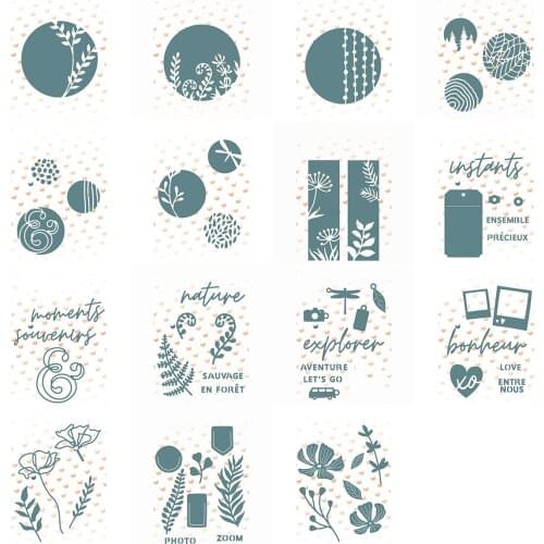 New Flower leaf circle letter tag metal Cutting Dies Stencils DIY Scrapbooking Paper/photo Cards Embossing Dies