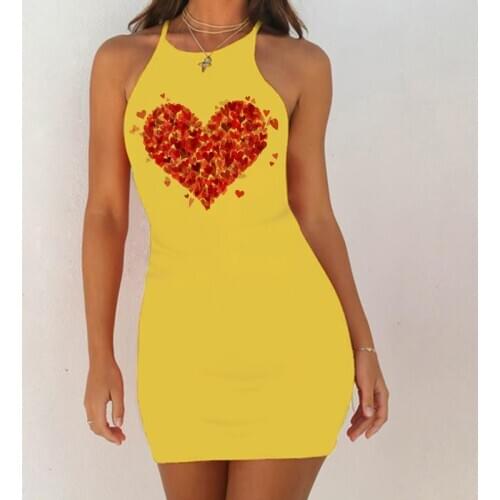 Sexy Nightgown Nightie Night Dress Sleepwear Women 2020 Summer Dress Sleepshirts Lingerie Pink Heart Print Femme Hipnightwear