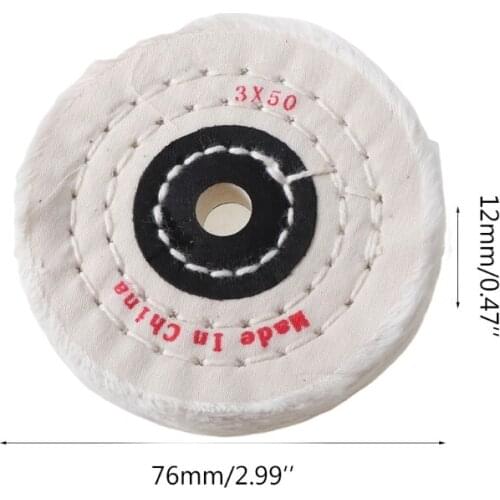 3'' Cloth Buffing Polishing Wheel Buffer Polish Jewelry Grinder Pad Handcraft J9K
