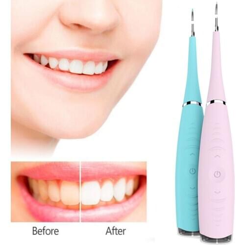 Portable Electric Sonic Dental Scaler Tooth Calculus Remover Tooth Stains Tartar Tool Dentist Teeth Whitening Oral Hygiene