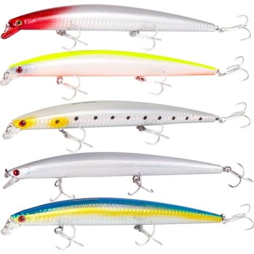 Cat Claw Minnow Fishing Lure Treble-hooks Hard Lure 13g 170mm Professional Fishing Upper Waters Used Slender three Treble-hooks