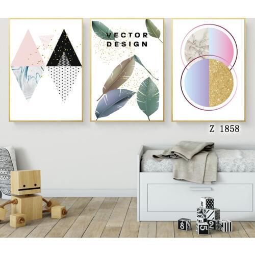 Nordic Decoration Forest Lanscape Wall Art Canvas Poster and Print Canvas Painting Decorative Picture for Living Room Home Decor
