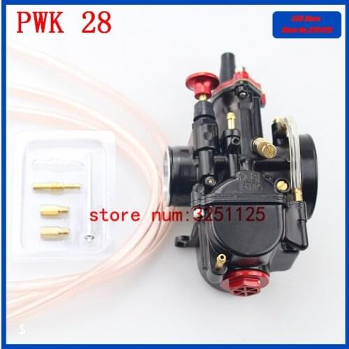 Universal Black Carburetor Mikuni PWK 28mm pwk 28 Modify Off Road Motorcycle Scooter UTV ATV With Power Jets 4T Engine