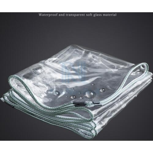 0.3mm Thickened Rainproof Cloth Highly Transparent Soft PVC Glass Waterproof Keep Warm Film Succulent Flowers Protective Cover
