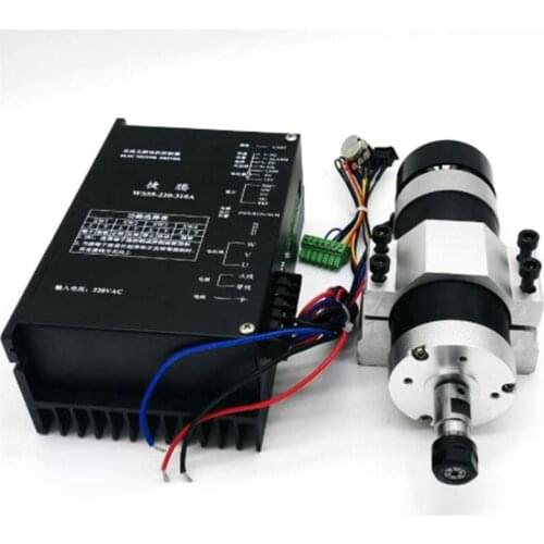 High speed air cooled spindle kit 600W CNC brushless Spindle motor CNC Engraving Machine ER11 220VAC Driver