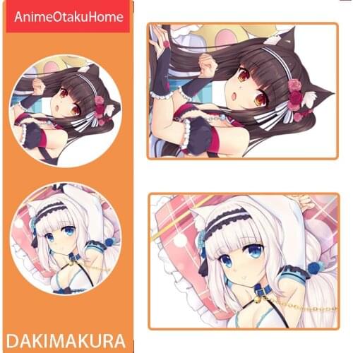 Japanese Anime NEKOPARA Chocola Vanilla Cute Girl Throw Pillow Cover Hugging Pillowcase Otaku Bedding Dakimakura Pillow Case